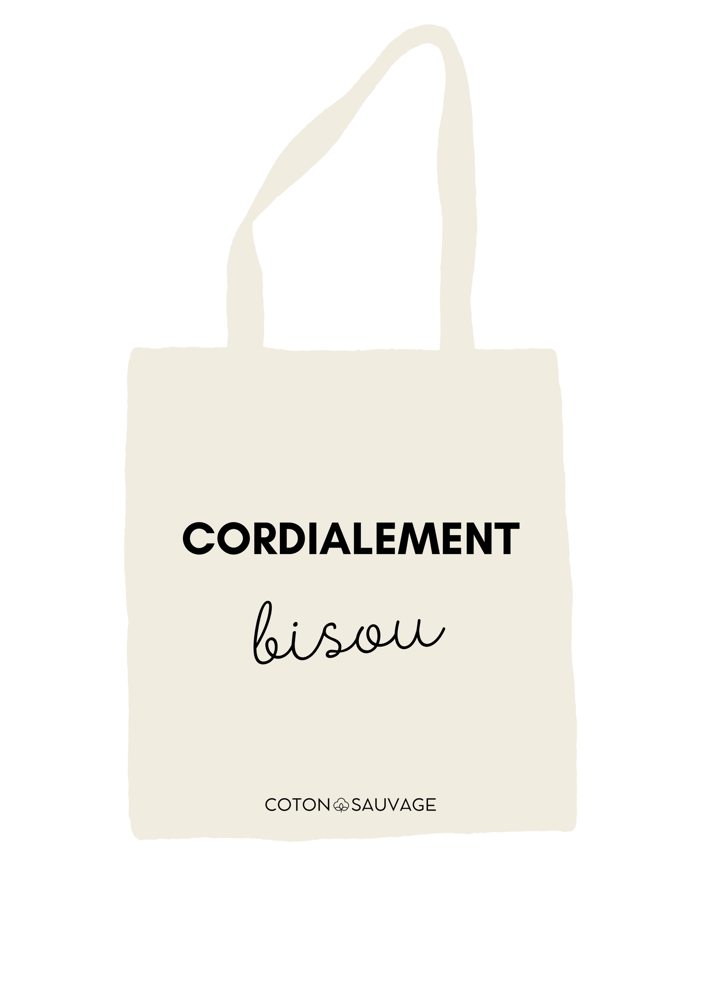 Tote Bag "CORDIALEMENT BISOUS"