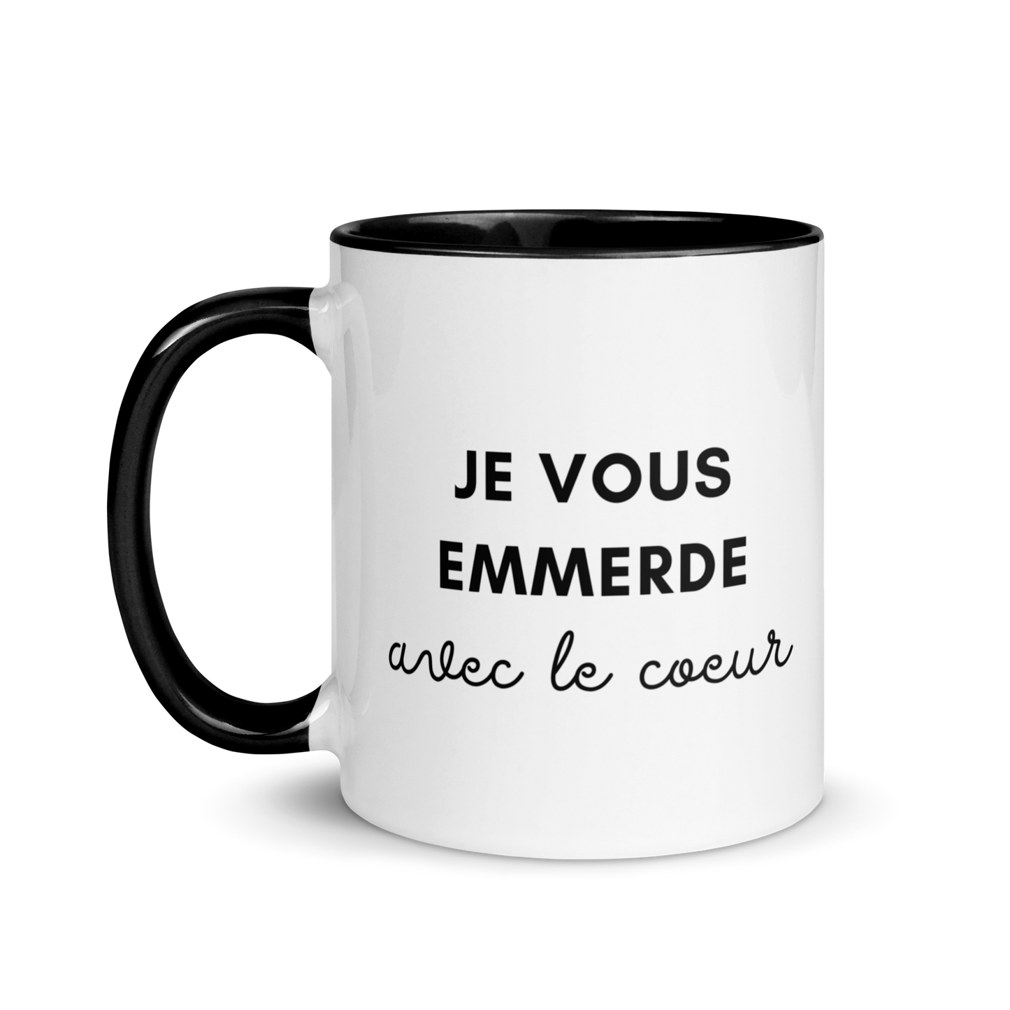 MUG "JE VOUS EMMERDE AVEC LE COEUR"
