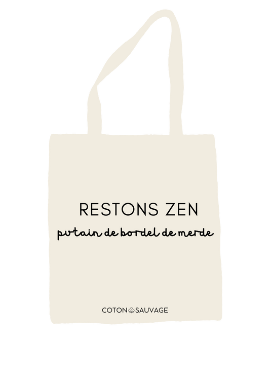 Tote Bag "RESTONS ZEN"