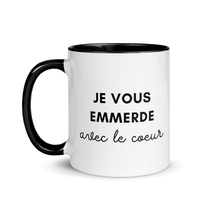 MUG "JE VOUS EMMERDE AVEC LE COEUR"